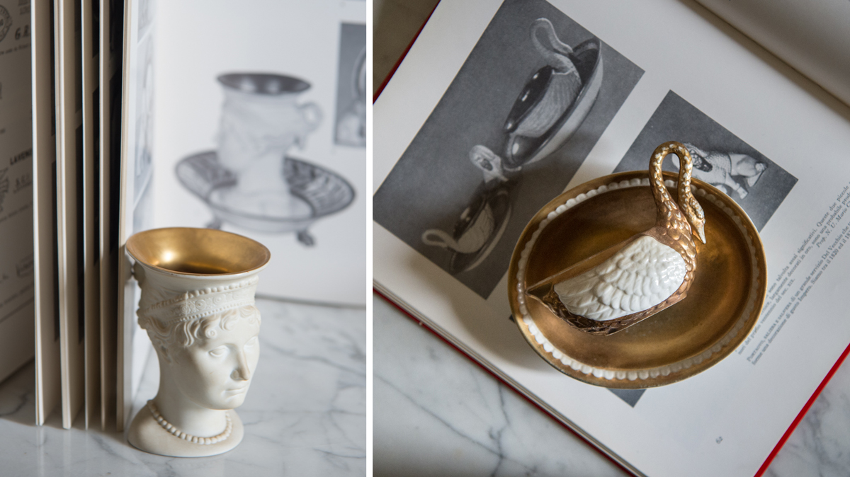 Ginori porcelain collection at Principe Hotel in Florence | © Francesca Pagliai Photographer